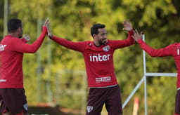 Camisa 7 ficará apenas no apoio aos colegas na partida desta noite, no Morumbi