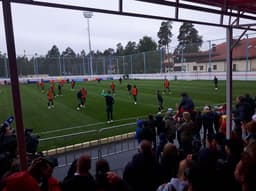 Treino de Portugal, neste domingo, teve a presença da torcida