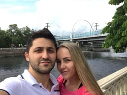 Gilcimar e a esposa russa Ludmila em Sochi: relação que pode inspirar o Brasil&nbsp;