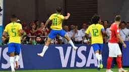 Brasil 1 x 1 Suíça<br>