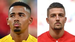 Gabriel Jesus e Milinkovic-Savic