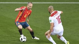 Iniesta é um dos destaques da Espanha nesta Copa do Mundo&nbsp;