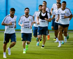 Treino da Argentina