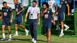 Treino seleção brasileira - Marcelo