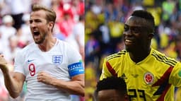 Kane (Inglaterra) e Davinson Sánchez (Colômbia)