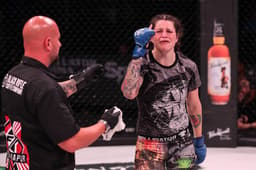 Talita Treta pode ser a primeira brasileira a ser campeã do Bellator, diante de Budd (Foto Bellator MMA)