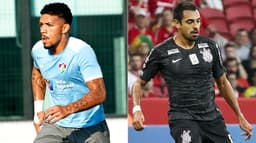 Montagem Douglas (Flu) e Jr. Dutra (Corinthians)