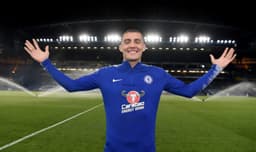 O croata Kovacic, que estava insatisfeito no Real Madrid, foi apresentado nesta quinta-feira no Chelsea.