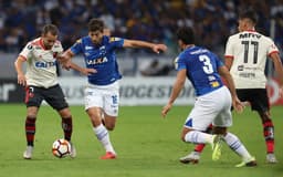 Carregando uma grande vantagem construída no jogo de ida, o Cruzeiro foi derrotado pelo Flamengo nesta quarta-feira, mas mesmo assim garantiu a classificação para as quartas de final da Libertadores. Apesar do revés, a Raposa criou chances para sair do Mineirão vitoriosa. O L! deu as notas para os jogadores da equipe mineira neste duelo (Por Alexandre Araújo - alexandrearaujo@lancenet.com.br)