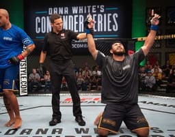 Sakai participou do Contender Series , ganhou o contrato com o UFC e a chance de lutar no UFC São Paulo (Foto: UFC)