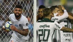 Santos e Palmeiras -  Montagem