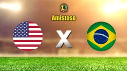 Apresentação Amistoso Estados Unidos x Brasil