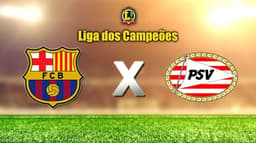 Apresentação Barcelona x PSV - Liga dos Campeões