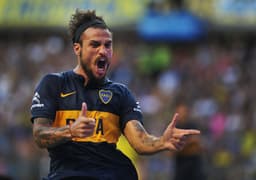 Pablo Osvaldo em ação pelo Boca Juniors