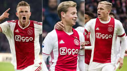 De Ligt, Frenkie De Jong e Donny van de Beek são os jogadores que melhor representam o futuro do Ajax