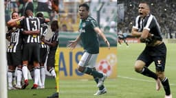 Montagem - Atlético-MG, Palmeiras e Ceará