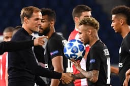 Tuchel e Neymar -  PSG