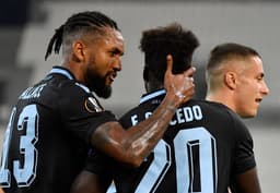 Wallace e Caicedo - Marselha x Lazio