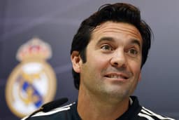 Solari na coletiva do Real Madrid