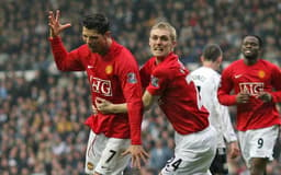 Fletcher e Cristiano Ronaldo - Manchester United