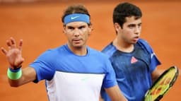 Nadal e Munar jogaram juntos em Hamburgo, em 2015