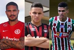 Com o fim do Brasileirão chegando, os 12 grandes clubes brasileiros já começam a pensar em 2019. No Inter, Guerrero, que era pra ser um reforço de 2018, pode estrear a partir de abril. Palmeiras e Corinthians foram o que mais se movimentaram com três nomes já anunciados. Já Vasco e Atlético-MG ainda não falam em reforços, pois aguardam suas definições no campeonato. Confira a lista!