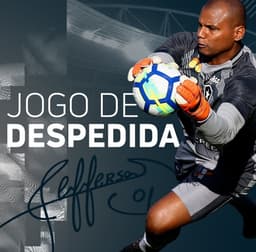 CONFIRMADO - Como já era esperado, o Botafogo confirmou que a despedida oficial de Jefferson será na partida contra o Paraná, na segunda-feira, em duelo válido pela 37ª rodada do Campeonato Brasileiro, no Estádio Nilton Santos. Via redes sociais e promovendo a hashtag #ObrigadoJeff, o clube também anunciou que as homenagens iniciarão às 19h (de Brasília), uma hora antes de a bola rolar.<br>