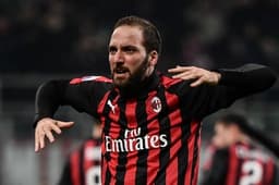 Higuaín - Milan x SPAL