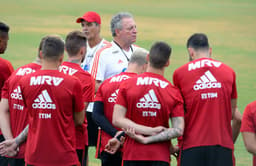 Treino Flamengo - Abel Braga