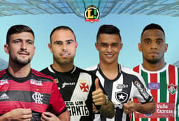 Montagem Especial - Arrascaeta (Fla) - Bruno Cesar (Vasco) - Erik (Botafogo) - Digão (Flu)