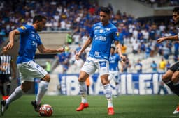 Atualmente a Raposa não conta com patrocinador na parte nobre do uniforme celeste- Vinncius Silva/Cruzeiro