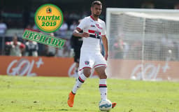 Foto com selo de vaivém fechado - Lucão, zagueiro do São Paulo