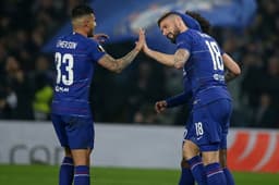 Emerson Palmieri e Giroud - Chelsea x Malmö