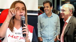 Montagem Patricia Amorim, Alexandre Wrobel e Bandeira de Melo