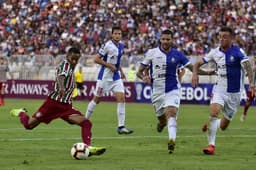 O Fluminense venceu o Antofagasta por 2 a 1, na noite desta quinta-feira, no Chile, e avançou para a próxima fase da Copa Sul-Americana. Os destaques do Tricolor no jogo foram Luciano e Everaldo, autores dos gols, além de&nbsp;Yony González, que foi essencial no ataque também. Confira as notas do LANCE! (por&nbsp;João Vitor Castanheira)