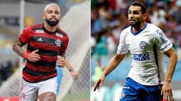 Montagem - Gabigol e Gilberto