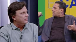 Montagem Mauro Cezar e Luxemburgo