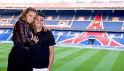 Thiago Silva e Esposa