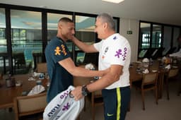 Richarlison - chegada da Seleção (Lucas Figueiredo / CBF)