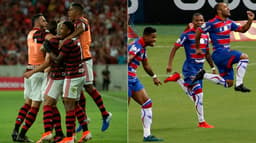 Montagem - Gol Flamengo x Gol Fortaleza