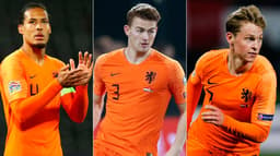 Montagem - Van Dijk, De Ligt e De Jong