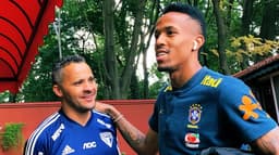 Militão no CT da Barra Funda