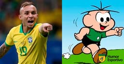 Jogadores e desenhos: Éverton Cebolinha