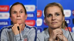 Montagem - Jill Ellis e Sarina Wiegman