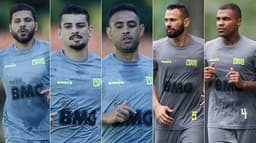 Montagem Henríquez, Ricardo, Werley, Castan e Breno