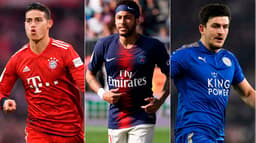 James Rodríguez, Neymar e Maguire são os principais nomes do Vaivém desta segunda-feira