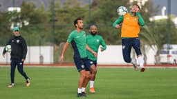 Nenê e Luciano - treino do Fluminense