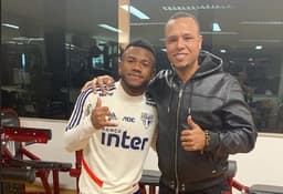 Luan e Luis Fabiano - São Paulo