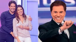 Alexandre Pato e Silvio Santos