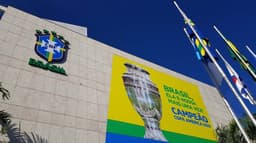 Faixada da CBF, no Rio de Janeiro